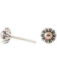 Lee Renee - Dahlia Bud Peacock Pearl Earrings – - Lyst