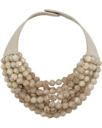 Fairchild Baldwin - Neutrals Gradated Bella Marble Champagne Necklace - Lyst