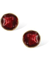 Retro Chic - Enamel Ripple Earrings - Lyst