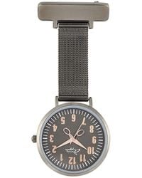 Bermuda Watch Company - Annie Apple Rose & Gunmetal Mesh Nurse Fob Watch - Lyst