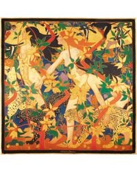 Otway & Orford - 'The Hunt' Silk Pocket Square - Lyst