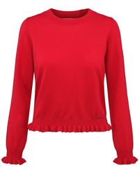 tirillm - Aspen Merino Wool Sweater With Frills - Lyst
