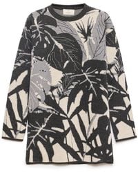 Peraluna - Susan Jacquard Knit Tunic Top - Lyst