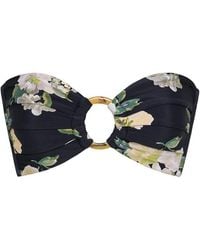 Montce - Liz Floral Tori Ties Bandeau Bikini Top - Lyst
