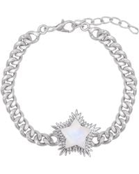 Luna Charles - Willa Moonstone Spiky Star Bracelet - Lyst