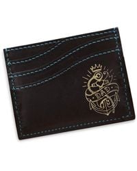 VIDA VIDA - Leather Wave Card Holder With Contrast Stitch - Lyst