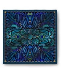 Emily Carter - The Peacock Baroque Silk Scarf - Lyst
