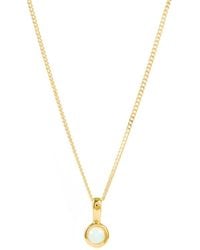 Charlotte's Web Jewellery - October Birthstone Charm Necklace - Lyst