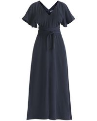 Paisie - Maxi Waist Tie Dress - Lyst