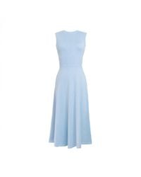 Solgo Atelier - Calypso Long Midi Fit And Flare Cashmere Dress - Lyst