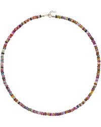 Bombyx House - Birthstone October Tourmaline Bead Necklace - Lyst
