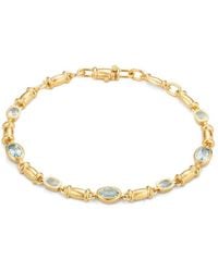 Lulu B London - Topaz Gemstone Chain Bracelet - Lyst