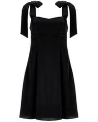 Lita Couture - Ribbon-Strap Flared Mini Dress - Lyst
