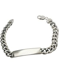 Tg-Jewellery by Tamara Gervasio - Sterling Id Bracelet – Satin & Oxidised Finish, Handmade - Lyst