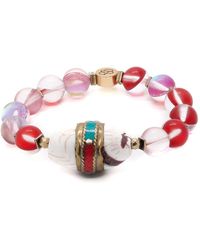 Ebru Jewelry - Red Cat Eye Beaded Mystic Bracelet - Lyst