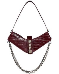 Pcfg - Pure Leather Boomerang Shoulder Bag - Lyst