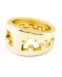 Tissuville Icebreaker Ring Gold Shiny Men - Metallic