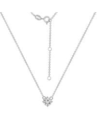 Diamonbliss - Embellished With Swarovski Plated Round Cut Solitaire Pendant Necklace, One Carat - Lyst