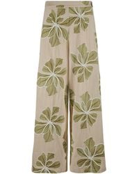Traffic People - Grace & Maude Floral Rene Wide Leg Trousers - Lyst