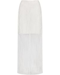 Marieta Yan - Ophélie Sheer Pleated Skirt - Lyst