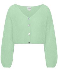 American Dreams - Cornelia Cropped Cardigan Mint - Lyst