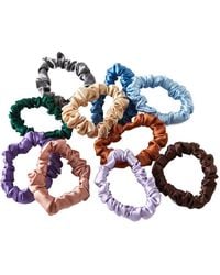 Soft Strokes Silk - Set Of Ten Mulberry Silk Mini Scrunchies Mystery Bag - Lyst