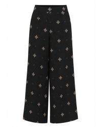 Traffic People - Sacred Silence Embroidered Edith Wide Leg Trousers - Lyst