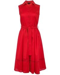 Conquista - Button Dress With Pockets - Lyst
