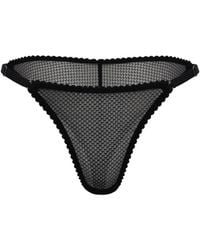 Daily Underwear - Adjustable Brazilian Panties Noir - Lyst