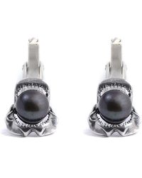 Lee Renee - Shark Jawbone And Pearl Cufflinks - Lyst
