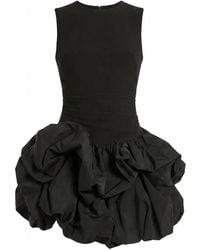 Mac Duggal - Sleeveless Crepe Bubble Skirt Mini Dress - Lyst