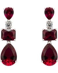 LÁTELITA London - Valentina Drop Earrings Ruby - Lyst