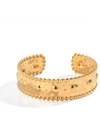 Olivia Le - Serafina Hammered Cuff Bracelet - Lyst