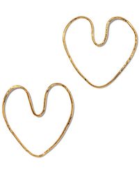 Jaredjamin - Large Fluttering Heart Earrings - Lyst