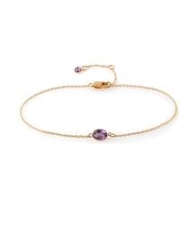 Amy Gambill Designs - Single Stone Bezel Set Amethyst Bracelet - Lyst