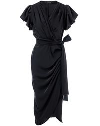 concept A trois - Wrap Cocktail Dress - Lyst