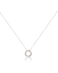 Auree - Knightsbridge Sterling Russian Wedding Ring Pendant Necklace - Lyst