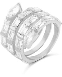 SHYMI - Baguette Statement Swirl Ring - Lyst