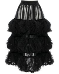 Silvia Serban - Tulle Volumetric Ruffled Skirt - Lyst