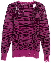 Come on - Animal Print Sweater - Lyst