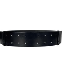 Haute Cuir - Myrrha Wide Leather Belt - Lyst