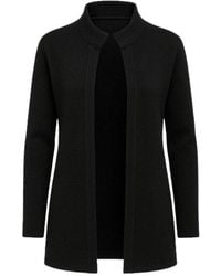 Conquista - Knit Jacquard Jacket With Batwing Sleeves - Lyst