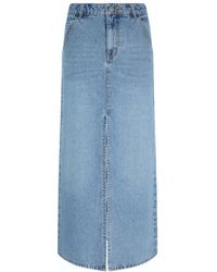 Sour Figs - Split Maxi Denim Skirt - Lyst