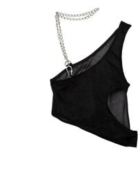 Paloma Lira - Mesh And Chains Top - Lyst