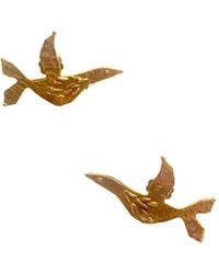 Raxada - Birds Earrings Plated - Lyst