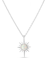 Spero London - Opal Northernstar Sterling Pendant Necklace - Lyst