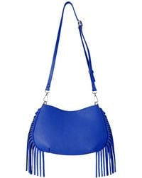 F3Rog by Rana - Cobalt Crossbody Mini Gordon Fringe Bag - Lyst