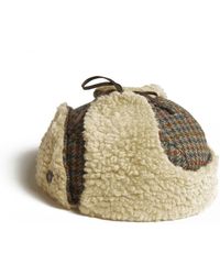 Dasmarca Hats - Mylo Italian Tweed Wool Trapper Hat With Earflaps Heather - Lyst