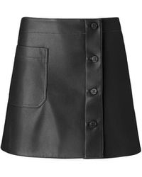 Lita Couture - Genuine Leather Mini Skirt - Lyst