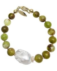 Farra - Opal With Baroque Pearl Bracelet - Lyst